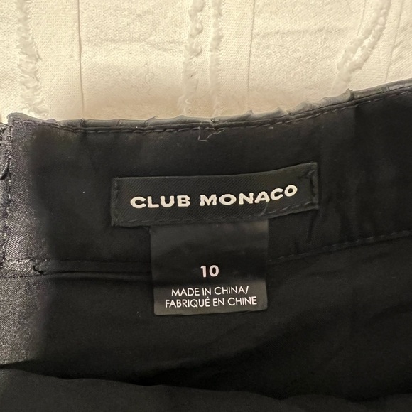 Club Monaco leather perforated midi skirt - Picture 3 of 3